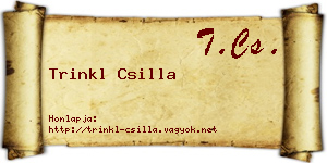 Trinkl Csilla névjegykártya